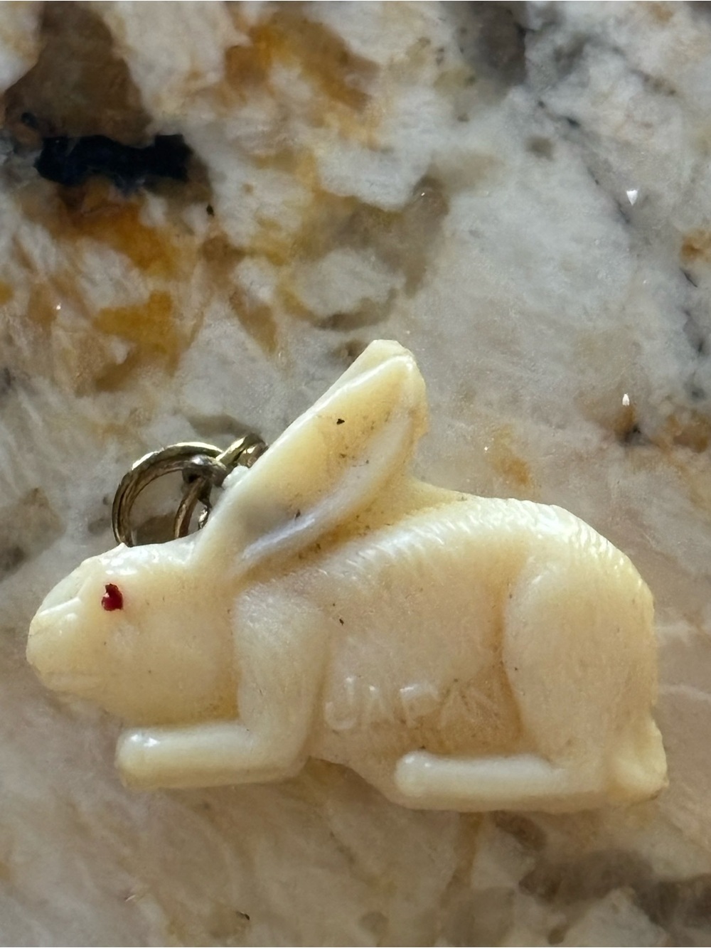 Vintage JAPAN Bunny Rabbit Charm